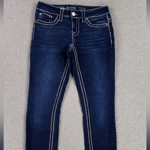 Vintage Knox Rose crop skinny jeans